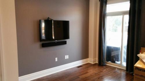 TV Wall Mounting with Soundbar Installation