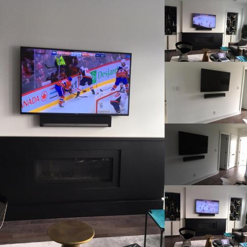 TV Wall Mounting with Soundbar Installation